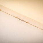 Bratara cu stelute si zirconiu negru aur galben 14k B0320