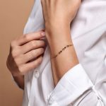 Bratara cu stelute si zirconiu negru aur galben 14k B0320 - imagine 2