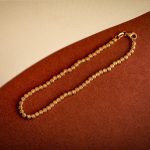 Brățară din aur galben cu bobițe texturate B360