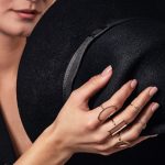 Inel minimalist oval din aur de 14k I0209 - imagine 5