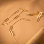 Set din aur: colier si cercei  S97