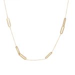 Set din aur: colier si cercei  S97 - imagine 5