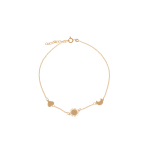 Brățară din aur cu inimă, soare și lună B378 - imagine 2