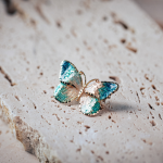 Broșă fluture din aur galben BR10