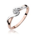 Inel Aur 14K cu Diamant 0.04 ct - imagine 8