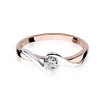 Inel Aur 14K cu Diamant 0.04 ct - imagine 9