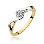 Inel Aur 14K cu Diamant 0.04 ct