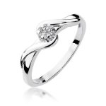 Inel Aur 14K cu Diamant 0.04 ct - imagine 4