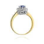 Inel Aur 14K cu Tanzanit 0.50 ct si Diamante 0.17 ct - imagine 3