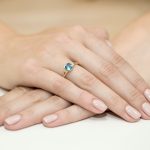 Inel Aur 14K cu Topaz 1.10 ct - imagine 4