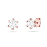 Cercei Aur 14K cu Diamante de Laborator 0.20 ct - imagine 2