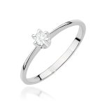 Inel Aur 14K cu Diamant de Laborator 0.10 ct - imagine 10