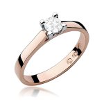 Inel Aur 14K W0221 Diamant Cultivat 0.20ct - imagine 5