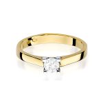 Inel Aur 14K W0221 Diamant Cultivat 0.20ct - imagine 2