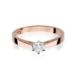 Inel Aur 14K W229B Diamant Crescut în Laborator 0.25ct - imagine 5