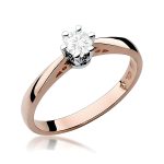 Inel Aur 14K W234 Diamant Laborator 0.25ct - imagine 5