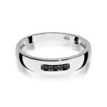 Inel Aur 14K cu Diamante Negre Naturale 0.04 ct - imagine 6