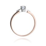 Inel Aur 14K W0241 Diamant Cultivat 0.20ct - imagine 7