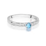 Inel Aur 14K W0288 Topaz 0.15ct - imagine 2