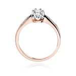 Inel Aur 14K W0291 Diamant Crescut în Laborator 0.20ct - imagine 7