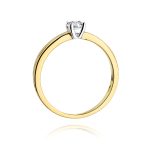 Inel Aur 14K W0292 Diamant Cultivat 0.25ct - imagine 3