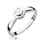 Inel Aur 14K W0294 Diamant Cultivat 0.20ct - imagine 9