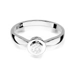 Inel Aur 14K W0294 Diamant Cultivat 0.20ct - imagine 10