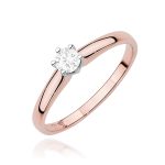 Inel Aur 14K cu Diamant de Laborator 0.20 ct - imagine 5
