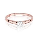 Inel Aur 14K cu Diamant de Laborator 0.20 ct - imagine 6