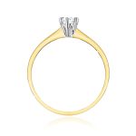 Inel Aur 14K cu Diamant de Laborator 0.20 ct - imagine 3