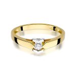 Inel Aur 14K W0320 Diamant Cultivat 0.10ct - imagine 2