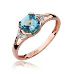 Inel Aur 14K cu Topaz 1.10 ct - imagine 8