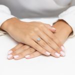 Inel Aur 14K cu Topaz Albastru 0.50 ct si Diamante Naturale 0.14 ct - imagine 12