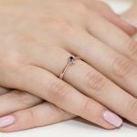 Inel Aur 14K W111 Diamant Negru 0.12ct - imagine 8