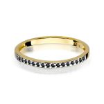 Inel Aur 14k cu Diamant Negru 0.09 ct - imagine 2