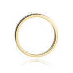 Inel Aur 14k cu Diamant Negru 0.09 ct - imagine 3