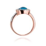 Inel Aur 14k cu Topaz 3.00 ct - imagine 10
