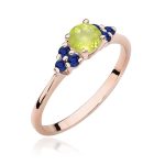 Inel Aur 14K W451 Peridot 0.60ct - imagine 5