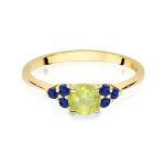 Inel Aur 14K W451 Peridot 0.60ct - imagine 2