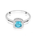 Inel Aur 14K W514 Topaz 0.70ct - imagine 10