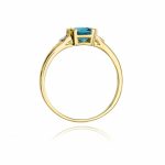 Inel Aur 14K cu Topaz 1.10 ct - imagine 3