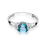 Inel Aur 14K cu Topaz 1.10 ct - imagine 6