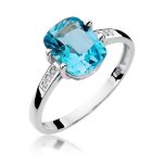 Inel Aur 14K cu Topaz 2.40 ct - imagine 5