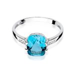 Inel Aur 14K cu Topaz 2.40 ct - imagine 6