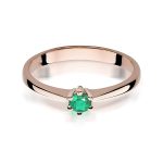 Inel Aur 14K cu Smarald 0.30 ct - imagine 6