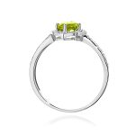 Inel Aur 14K cu Peridot 0.60 ct si Diamante Naturale 0.13 ct - imagine 7