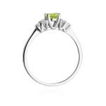 Inel Aur 14K cu Peridot 0.60 ct si Diamante 0.18 ct - imagine 7