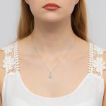 Pandantiv Aur 14K cu Topaz 0.50ct si Diamante - imagine 4