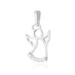 Pandantiv Ingeras Aur 14K cu Diamante 0.07 ct - imagine 3