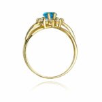 Inel Aur 14K cu Topaz 0.90 ct - Imagine 3